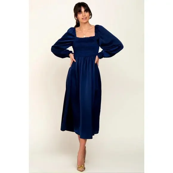 knee length dresses for ladies Elsa Tiered Midi in Ecru– LOVE ME RENT ME